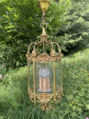 Ancien lustre lanterne lampe - ancien,