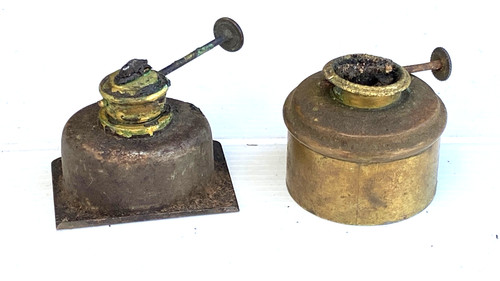 Bobèche lampe pétrole sncf - lampe,